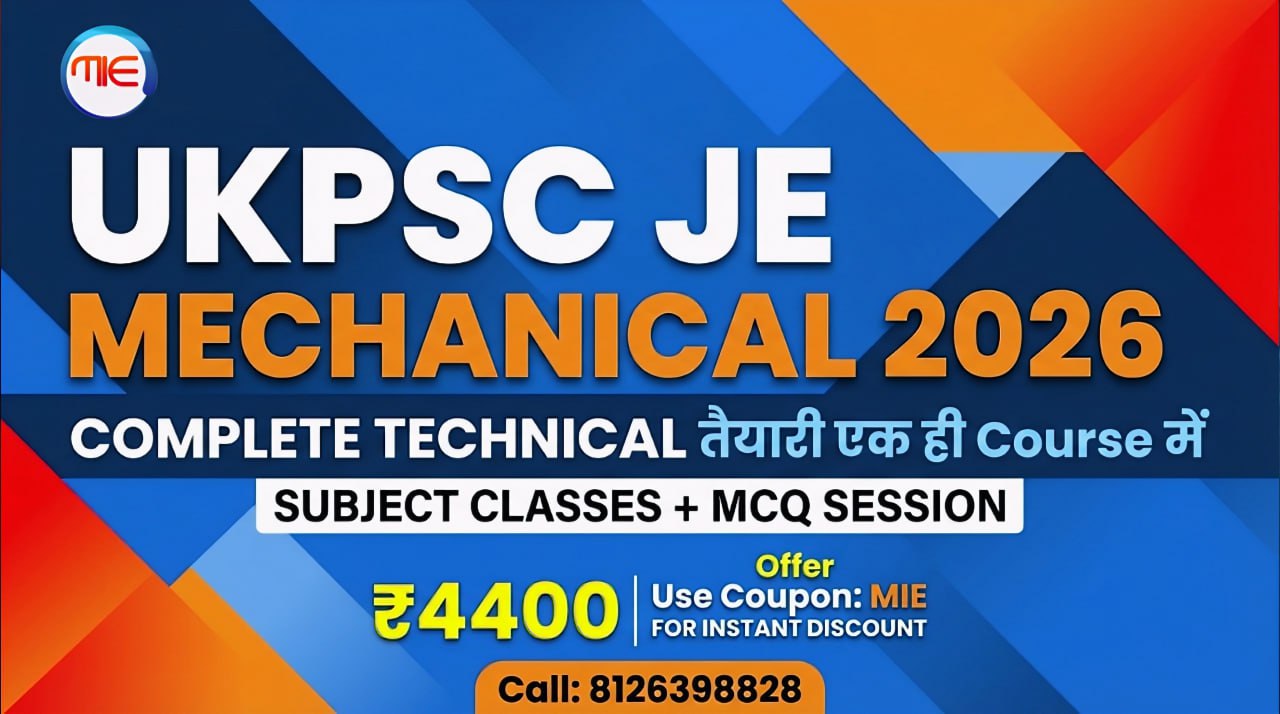 ukpsc-je-mechanical-2026 engineering-complete-course